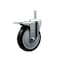 Service Caster 5 Inch Black Polyurethane Wheel Swivel 58 Inch Threaded Stem Caster Total Lock Brake SCC SCC-TSTTL20S514-PPUB-BLK-58212 - alternate 1